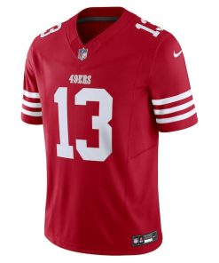 Alternative view of Brock Purdy San Francisco 49ers Nike Vapor F.U.S.E. Limited Jersey - Scarlet