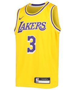 Alternative view of Anthony Davis Los Angeles Lakers Nike Youth Swingman Jersey - Icon Edition - Gold