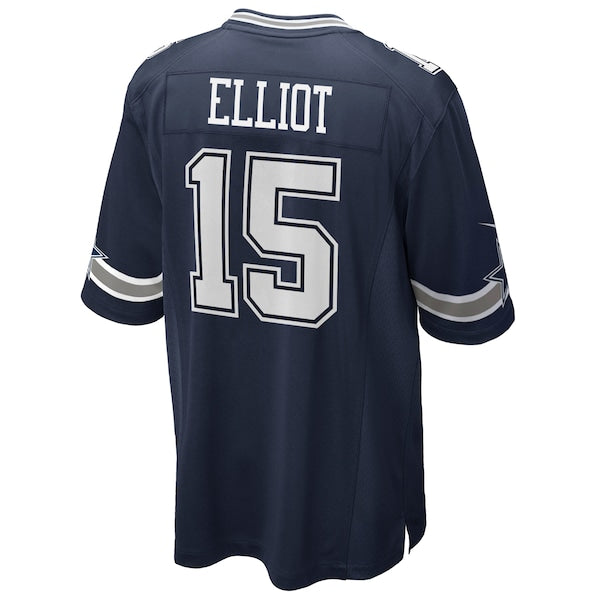 Ezekiel Elliott Dallas Cowboys Nike Team Game Jersey - Navy - Image 3