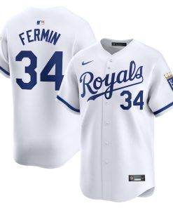 Freddy Fermin Kansas City Royals Nike Home Limited Player Jersey - White