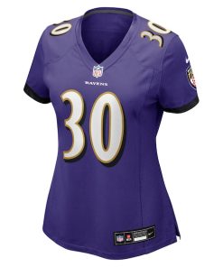 Alternative view of Reuben Lowery III Baltimore Ravens Nike Women's Team Game Jersey -  Purple