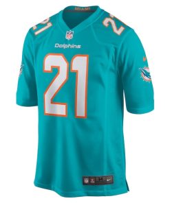 Alternative view of DeShon Elliott Miami Dolphins Nike Game Player Jersey - Aqua