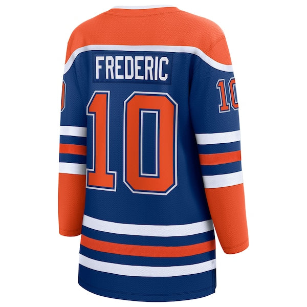 Trent Frederic Edmonton Oilers Women's Home Breakaway Jersey - Royal - Image 3