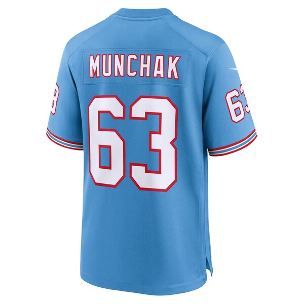 Mike Munchak Tennessee Titans Nike Oilers Throwback Retired Player Game Jersey - Light Blue - Image 3