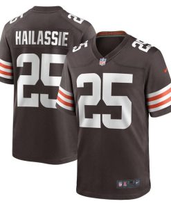 Kahlef Hailassie Cleveland Browns Nike Team Game Jersey -  Brown