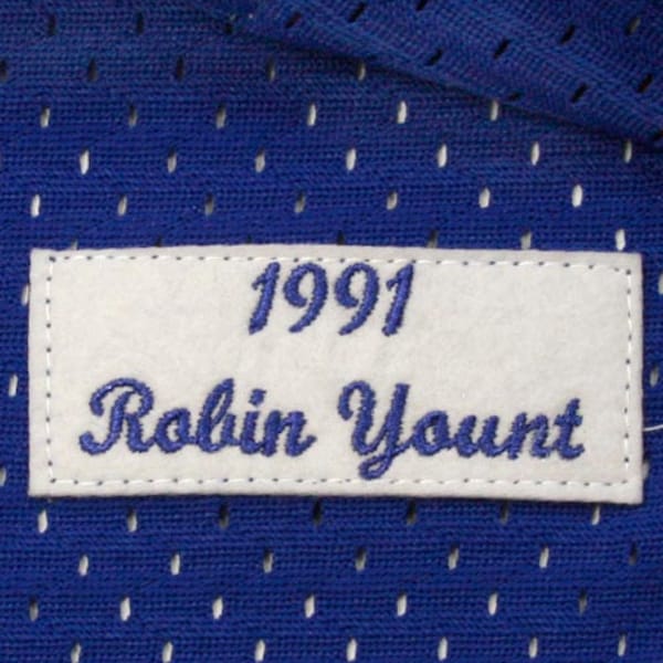 Robin Yount Milwaukee Brewers Cooperstown Mesh Batting Practice Jersey - Royal - Image 8