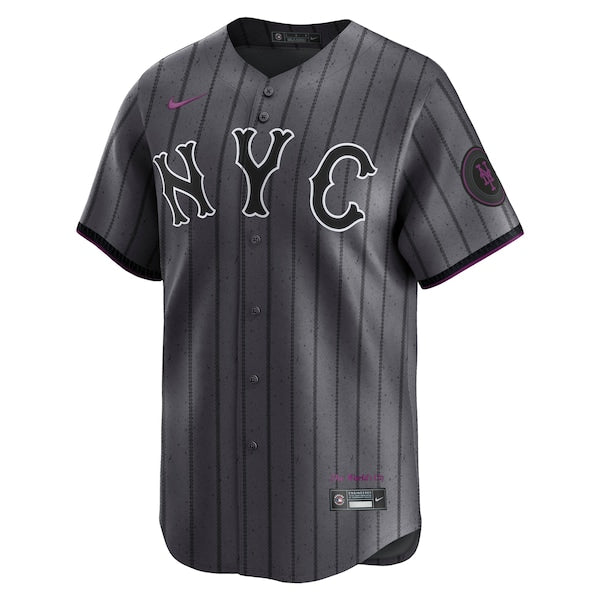 New York Mets Nike City Connect Limited Jersey - Gray - Image 2