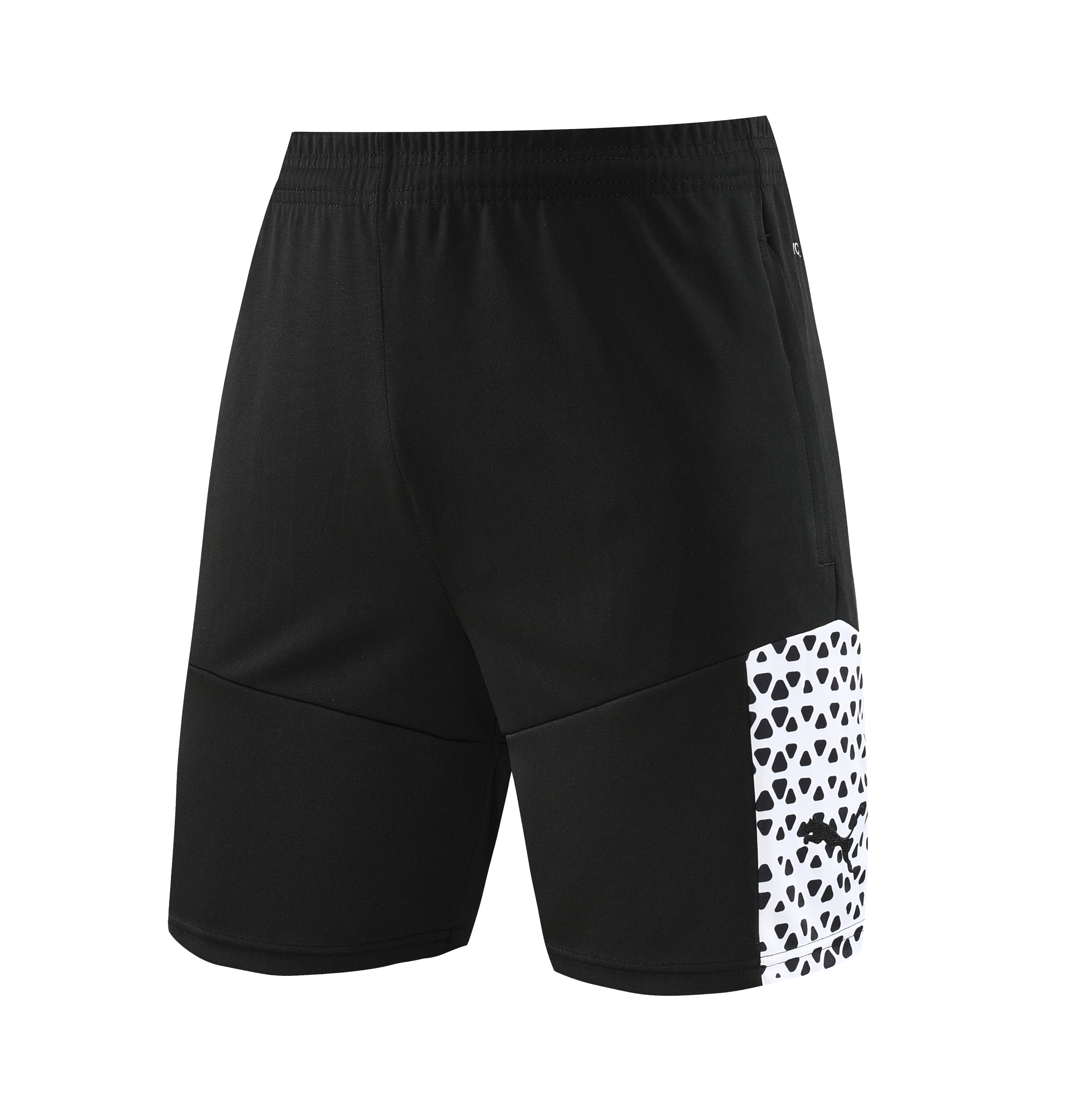 Puma Short Sleeve Training Jersey Set-PD02- Black/White - Image 4