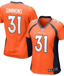 Justin Simmons Denver Broncos Nike Women's Game Jersey - Orange