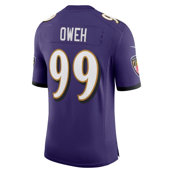 Odafe Oweh Baltimore Ravens Nike Vapor Limited Jersey - Purple/Black - Image 4