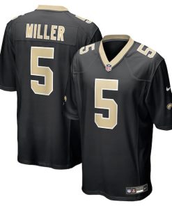 Kendre Miller New Orleans Saints Nike Team Game Jersey -  Black