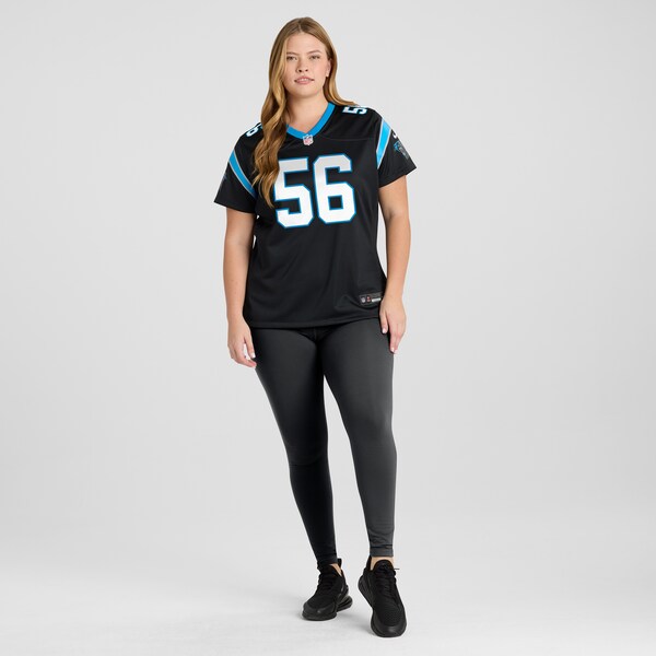 Trevin Wallace Carolina Panthers Nike Women's Game Jersey - Black - Image 6