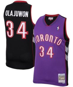 Hakeem Olajuwon Toronto Raptors 2001/02 Hardwood Classics Swingman Jersey - Purple
