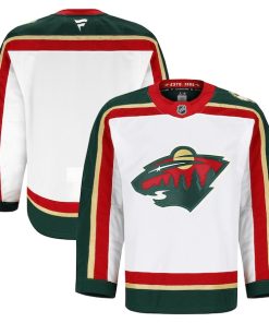 Alternative view of Minnesota Wild  25th Anniversary Authentic Pro Jersey - White/Green