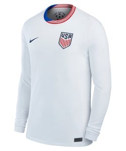 Alternative view of USMNT Nike 2024 Home Replica Long Sleeve Jersey - White