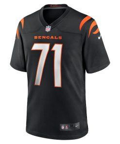 Alternative view of Amarius Mims Cincinnati Bengals Nike 2024 NFL Draft First Round Pick Player Game Jersey - Black