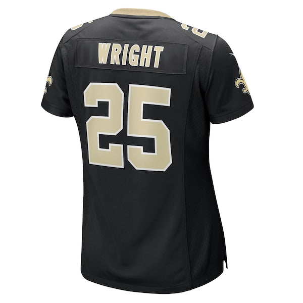 Rejzohn Wright New Orleans Saints Nike Women's Team Game Jersey - Black - Image 3