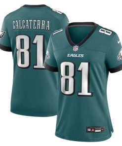 Grant Calcaterra Philadelphia Eagles Nike Women's Team Game Jersey - Midnight Green