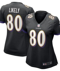 Isaiah Likely Baltimore Ravens Nike Women's Alternate Game Jersey - Black/Purple