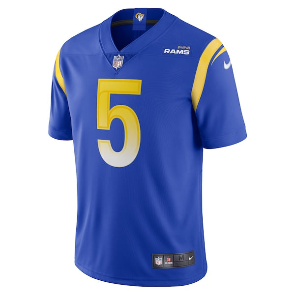 Jalen Ramsey Los Angeles Rams Nike Team Vapor Limited Jersey - Royal - Image 2