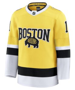 Alternative view of Jeremy Swayman Boston Bruins  2026 NHL Stadium Series Premium Jersey - Gold