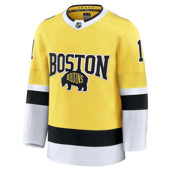 Jeremy Swayman Boston Bruins 2026 NHL Stadium Series Premium Jersey - Gold - Image 2