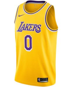 Alternative view of Russell Westbrook Los Angeles Lakers Nike 2020/21 Swingman Player Jersey Gold - Icon Edition