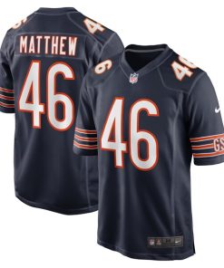 Christian Matthew Chicago Bears Nike  Game Jersey -  Navy