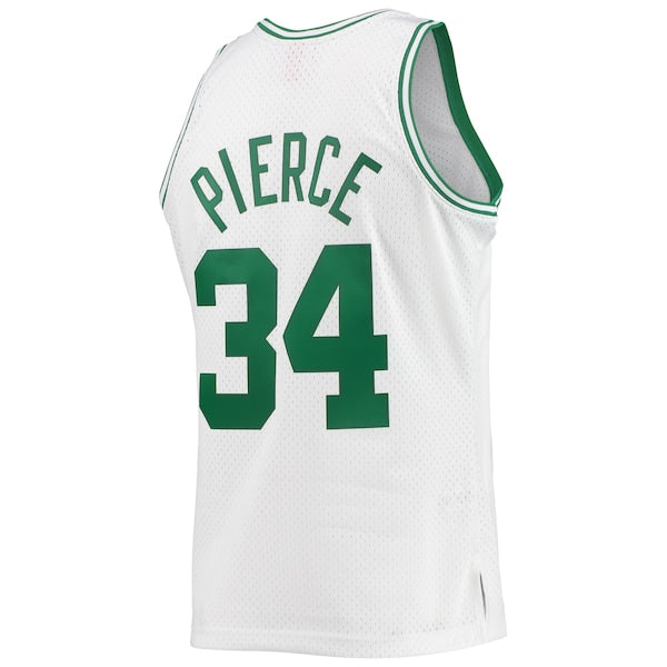 Paul Pierce Boston Celtics Hardwood Classics Swingman Jersey - White/Kelly Green - Image 4
