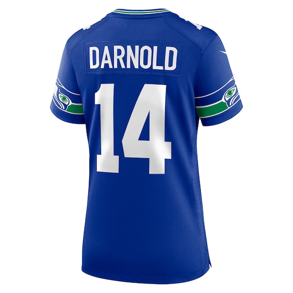 Sam Darnold Seattle Seahawks Nike Women's Alternate 2 50th Season Game Jersey - Royal/College Navy - Image 4