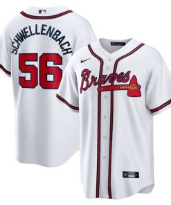 Spencer Schwellenbach Atlanta Braves Nike Home Replica Jersey - White