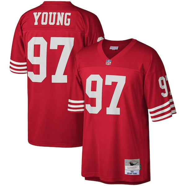 Bryant Young San Francisco 49ers Legacy Replica Jersey - Scarlet/White - Image 2