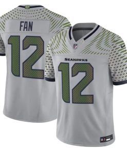 12th Fan Seattle Seahawks Nike 2025 RIVALRIES Vapor Limited Jersey - Gray