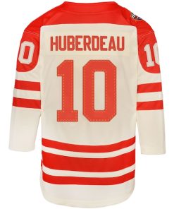 Alternative view of Jonathan Huberdeau Calgary Flames Youth 2023 NHL Heritage Classic Premier Player Jersey?¨C Cream
