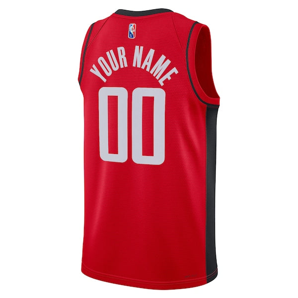 Houston Rockets Nike 2021/22 Diamond Swingman Custom Jersey - Icon Edition - Red - Image 3