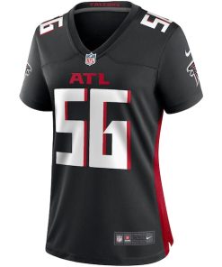 Alternative view of Keith Brooking Atlanta Falcons Nike Women's Game Retired Player Jersey - Black