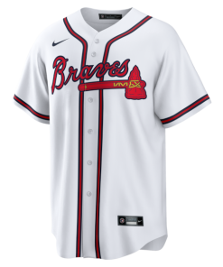 Alternative view of Mike Yastrzemski Atlanta Braves Nike Replica Jersey - White