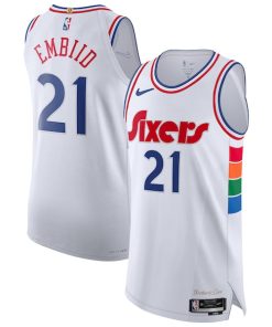 Joel Embiid Philadelphia 76ers Nike 2024/25 Authentic Player Jersey - City Edition - White