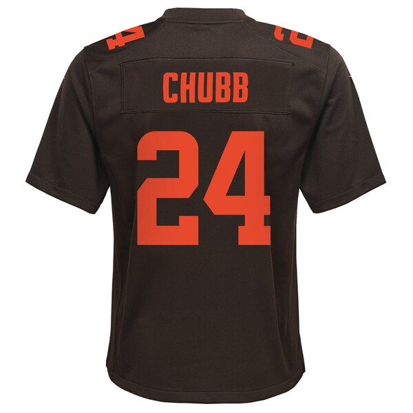 Nick Chubb Cleveland Browns Nike Youth Game Jersey - Brown - Image 3