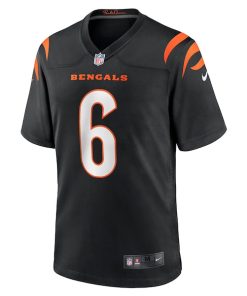 Alternative view of Jake Browning Cincinnati Bengals Nike Game Jersey - Black