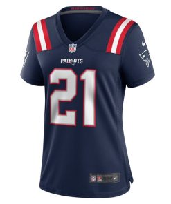 Alternative view of Jaylinn Hawkins New England Patriots Nike Women's  Game Jersey -  Navy