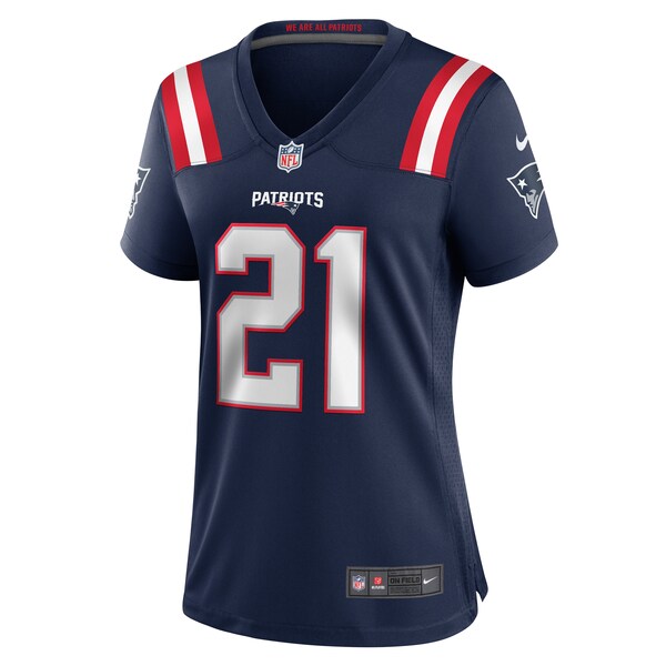 Jaylinn Hawkins New England Patriots Nike Women's Game Jersey - Navy - Image 2