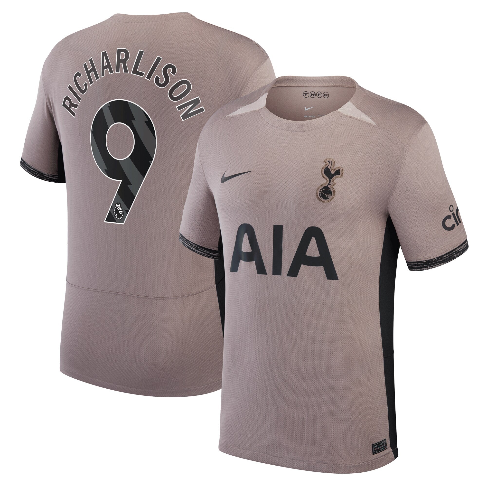 Richarlison Tottenham Hotspur Nike Home 2023/24 Replica Player Jersey - White/Tan - Image 6