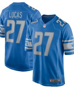 Chase Lucas Detroit Lions Nike Team Game Jersey -  Blue