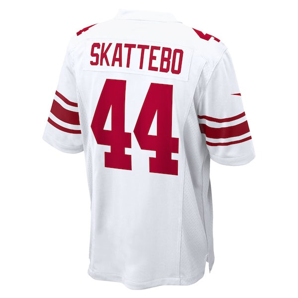 Cam Skattebo New York Giants Nike Game Jersey - White/Royal - Image 4