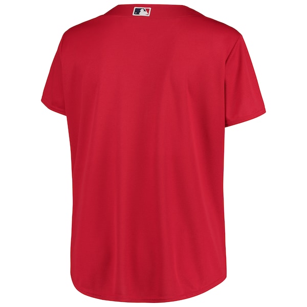 Boston Red Sox Women's Plus Size Alternate Replica Team Jersey - Red - Image 3