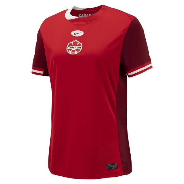 Canada Soccer Nike Women's 2024 Home Replica Jersey - Red - Image 2