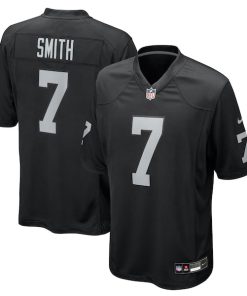 Geno Smith Las Vegas Raiders Nike Youth Game Player Jersey - Black