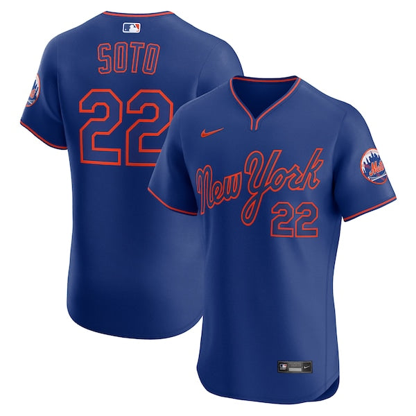 Juan Soto New York Mets Nike Alternate 2 Elite Jersey - Royal/White - Image 2