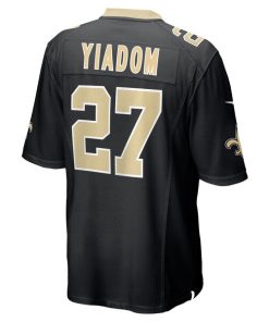 Alternative view of Isaac Yiadom New Orleans Saints Nike Team Game Jersey -  Black
